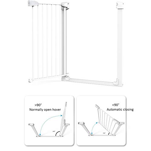 Porte d'isolation pour chat et chien avec balustres d'escalier
