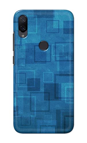Image of Printed Hard Back Cover Case for Mi Play Back Cover (Plain Azure Blue) -1302