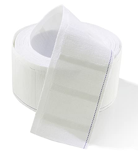 MJMP Pleat Tape for Curtain Heading White 10 Yard