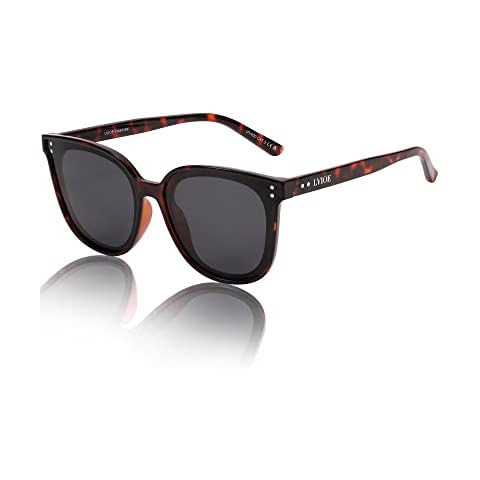 LVIOE Polarised Womens Sunglasses Cateyes Frame Ladies Sunglasses UV Protection Cover