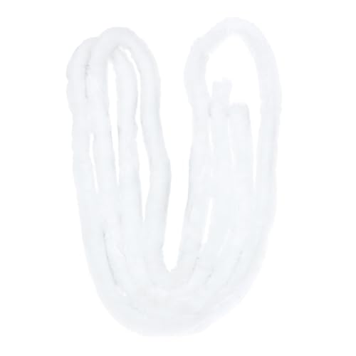 WOFASHPURET Cinta de Piel Sintética Blanca Ribete Decorativo para Ropa Hanfu Accesorio Ropa Tradicional para Adornos Navideños y Disfraces Pelo Artificial Suave y Cómodo