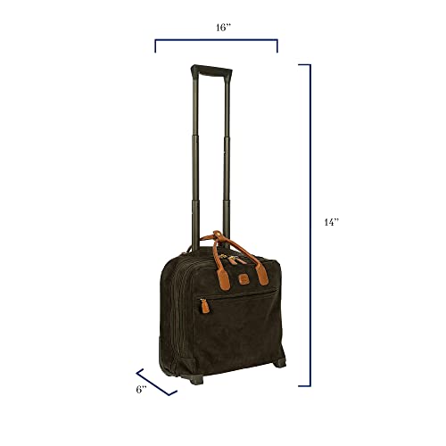 Bric's Life Tropea Ultralight International Carry-on Laptop|tablet Pilot Case Spinner Carry-On Luggage, Olive3