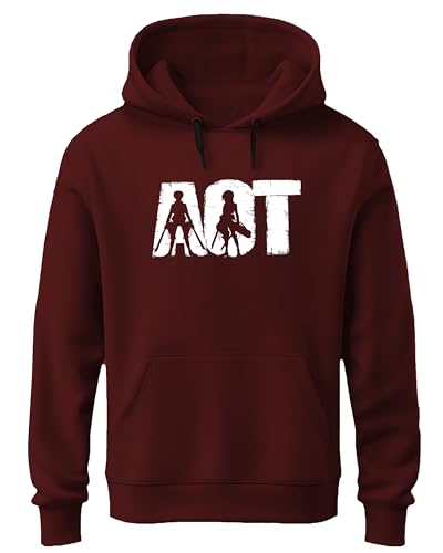 Image of Khakey Mens Cotton Hoodies | Cotton Sweatshirt with Hood | Attack on Titan Hoodies | Anime Hoodies for Men | P18