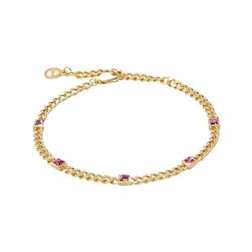 Image of Alex and Ani September Birthstone Sapphire Curb Chain Bracelet