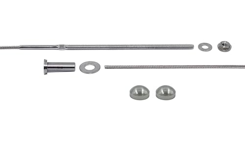 VistaView CableTec Stainless Steel Cable Railing Kit - 1/8 Inch, 10 Foot With Terminals, For 4x4/6x6 Posts