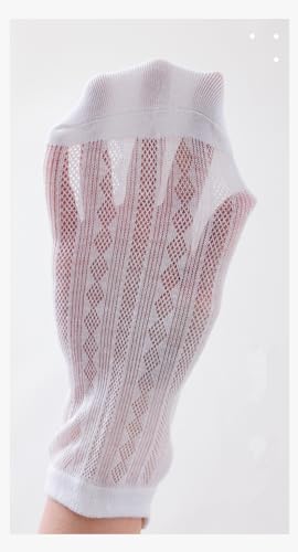 Image of 10 Pairs Candy-Colored Ladies' Short Tube Socks with Mesh, Thin, Breathable, Anti-odor Cotton Boat Socks