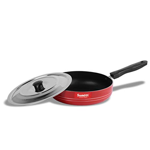 Image of Sumeet 2.6mm Non stick Fry Pan - 2 Ltr - 24cm Dia (Red)