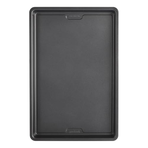 Goodcook Pro Large Baking Sheet Pan Nonstick Warp & Scratch-Resistant Dishwasher-Safe Carbon Steel Construction For Even Baking Oven Safe To 480°F, 11 X 17-Inch, Gray
