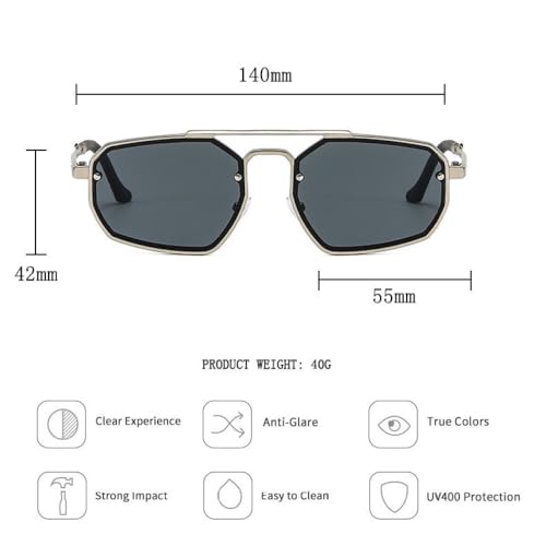 Lunettes de soleil Steampunk pour hommes protégeant vos yeux avec style punk