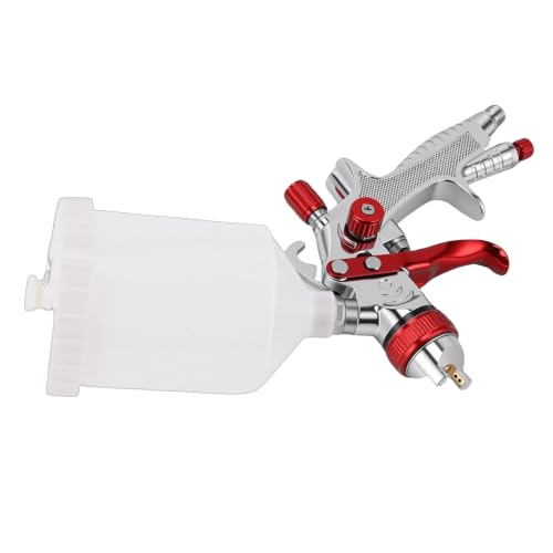 Pistola HVLP por gravedad LiebeWH de 1,4 mm con boquilla de latón y vaso de 600 cc 5