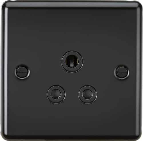 Knightsbridge 5A Unswitched Socket - Matt Black