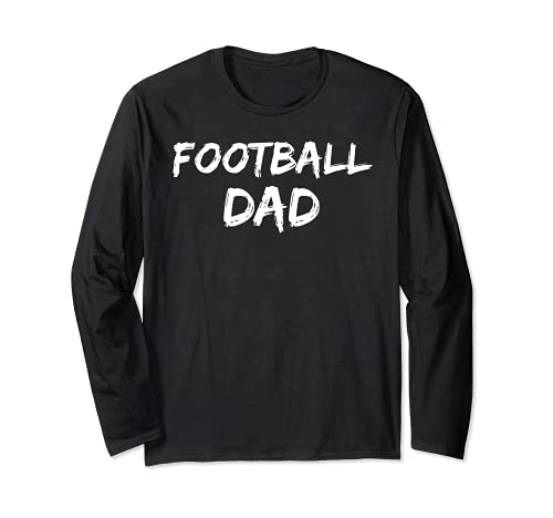 Football Gift Idea for Father from Son Retro Football Dad Long Sleeve T-Shirt, Black