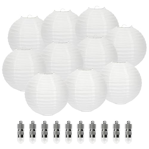 Lampions papier blanc 40cm rond lanterne chinoise mariage anniversaire fête
