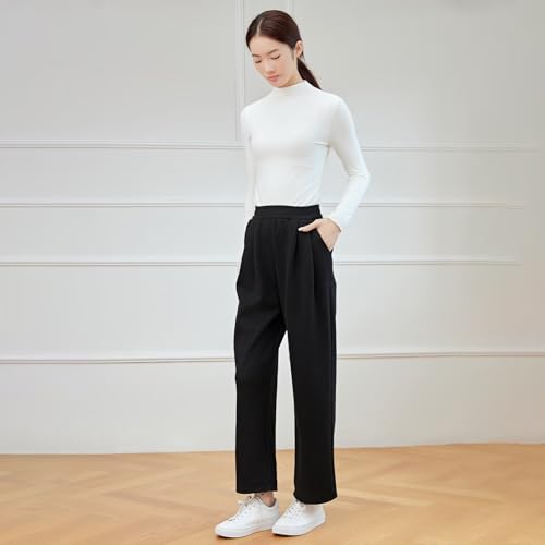 Running sheep 裏起毛 ワイドパンツ レディース ロングパンツ の商品画像 3