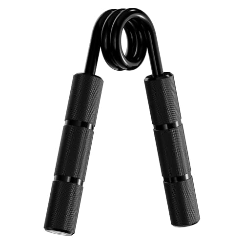 Image of Anuash 150 lbs Metal Hand Grip Strengthener for Men & Women - Heavy Duty Forearm & Wrist Exerciser for Strength Training | Aluminum Grip Trainer for Muscle Building, Finger Exercise (Black)