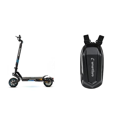 Patinete Eléctrico SmartGyro Dual MAX 2,2 Motores de 48V, 1000W Pot. Máxima + SmartGyro Bolsa Frontal PU+EVA, Pack Ahorro