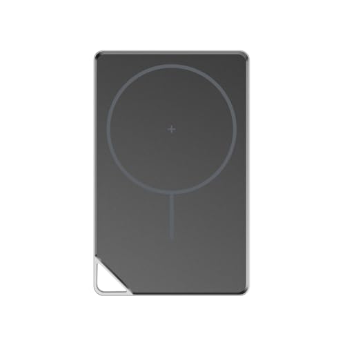 Image of POWERUP NanoMag 10000mAh Mag-Safe Power Bank, 15W Fast Wireless Charging | Strong Magnetic Hold | Ultra-Slim 22.5W Fast Charing Type C Port Compatible with Wireless Charging Phones - Silver