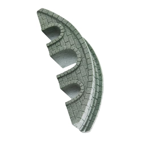 ABOOFAN Modèle De Pont Pont De Pierre Pont De Pierre De Jardin De Fées Pont Détang Décor De Statue De Pont Décor De Jardin Ornement De Pont Fleurs Grès Vert Bureau