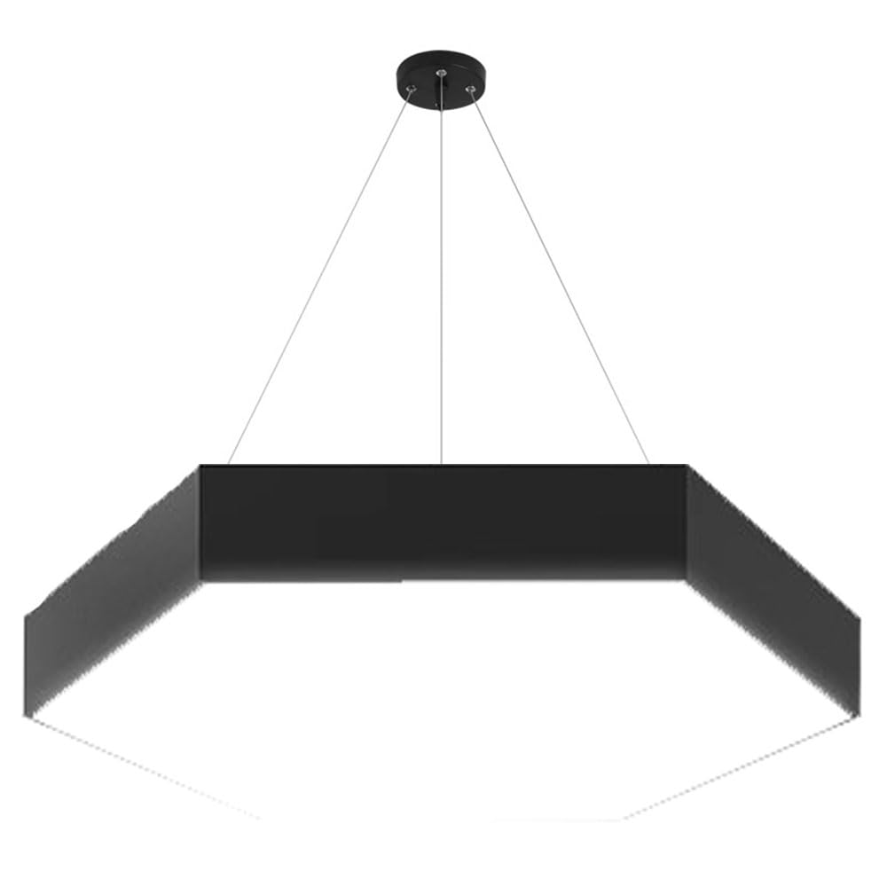 Plafonnier LED hexagonal de 40 cm pour illuminer vos réunions et repas de famille