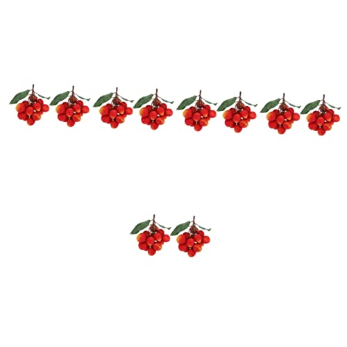 Yardwe 10 Strings Artificial Longan Model Decoration Fruit Decor Blueberry Decor Artificial Display Cabinet Foam #TOP7
