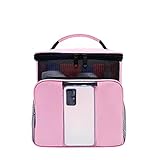 Shower Caddy, Travel Toiletry Bag, Dorm Room Essentials for College Students Girls Boys Guys, Hanging Toiletry Bags for Traveling Women Men, Mesh Shower Caddies Portable for Camping - Pink