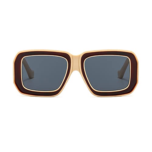 Image of Square Sunglasses For Women Men Trendy Fashion Rectangle Sunglasses Uv Protection Retro Vintage Womens Sunglasses