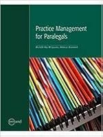 PRACTICE MANAGEMENT FOR PARALEGALS 177255006X Book Cover