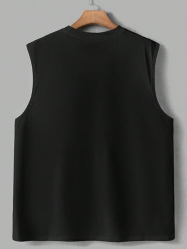 Image of Polycotton Tank Tops for Men - Sleeveless Round Neck T-Shirts | Comfortable Gym & Casual Wear Vest (Pack of 2)