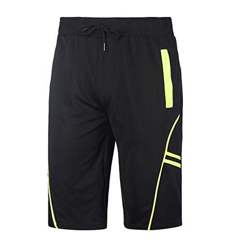 Cortos de Verano para Hombres Pantalones Shorts de Rayas Impresión de Moda Pantalones de Fitness de los Hombres Pantalón para Hombre Casual Jogging Algodón mmujery