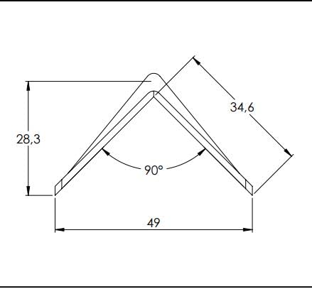 BCS LABELS - Cantonera de Plástico sin Pinchos - 42x49mm - Indicadas para flejar cajas y palets, protegiendo el cartón y mejorando el flejado