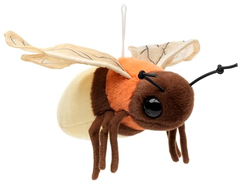 Uni-Toys - Luciérnaga (Peluche Fluorescente) - Brilla en la Oscuridad - 17 cm (Longitud) - Luciérnaga de Peluche, Insecto - Peluche