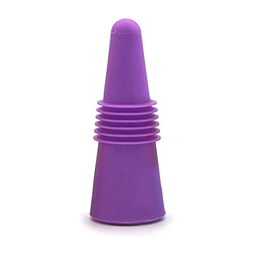 Bouchon de Bouteille en Silicone,Bouchon pour Vin 8 pièces Multicolore Réutilisable Bouchon Bouteille avec Filetée pour Bouteille de vin et de Boisson - Image 6