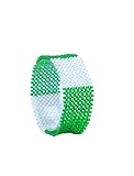 Nigerian Flag Bracelet, Colorful Nigeria Flag Bracelet, Durable Glass Beaded bangle, For all genders and ages