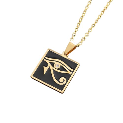 Collier oeil d'Horus pour homme et femme, amulette égyptienne antique