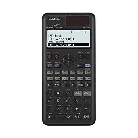 Casio FC-200V-2 Calculadora Financiera Cover