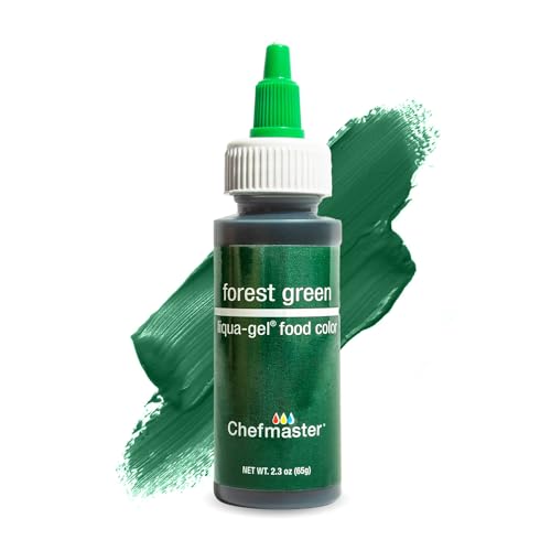 Chefmaster Liqua-Gel Food Color. 2.3 oz.- Forest Green C5007-Fn-1