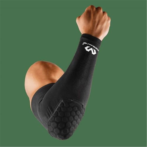 McDavid Elbow and Arm Compression Sleeve with HEX padding. For Basketball, Football, Baseball and more. Knit Airflow and UV Protection.