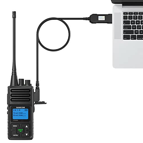Image of SAMCOM Radio Programming Cable USB Plug & Play No Driver Needed for Windows System Compatible FPCN30A FPCN10A Two Way Radio