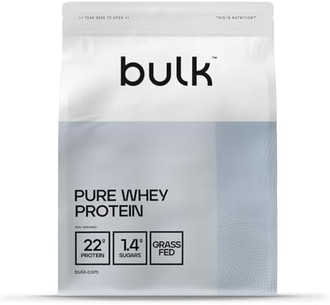 Bulk Pure Whey Protein, 1 kg, 33 Dosis, Producto rico en proteína...