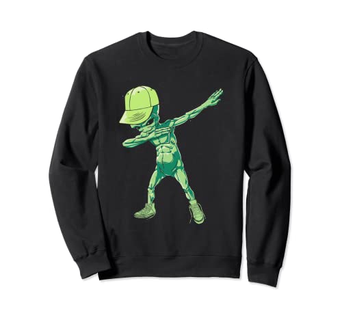 Divertido Alien Extraterrestre UFO Platillo ET Dabbing Sudadera