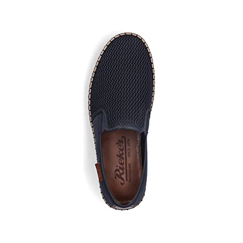 Rieker Herren Low-Top Sneaker B5265, Männer Halbschuhe,Sportschuhe,Freizeitschuhe,Turnschuhe,Laufschuhe,straßenschuhe,blau (14),44 EU / 9.5 UK
