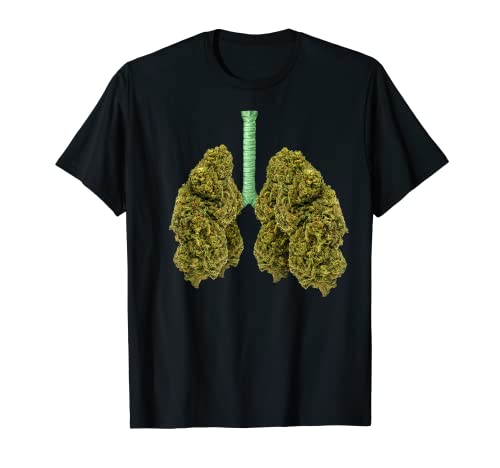 Funny Weed Lung Marijuana Bud Funny THC Lung T-Shirt