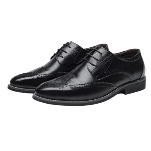 Mens Leather Oxford Lace Up Shoes Comfortable for All Business Work Casual and Formal Events