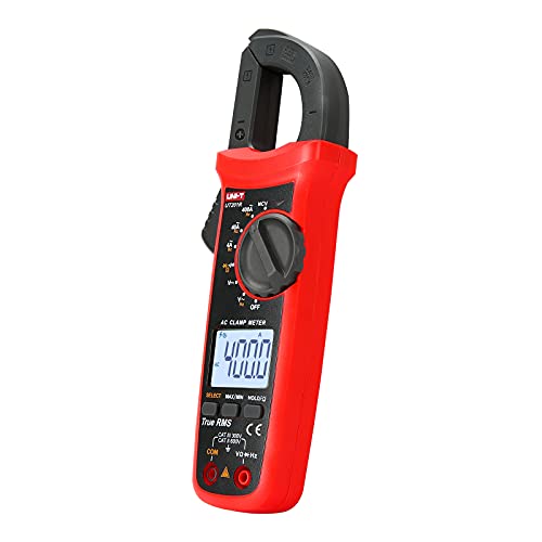 Image of UNI-T UT201R Digital Clamp Meter AC Current TRMS HVAC Amp Ohm Volt Meter Clamp On Multimeter Auto Ranging 4000Counts AC Current Frequency NCV AC DC Voltage Frequency Resistance Continuity Diode Tester