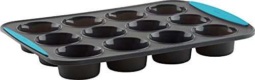 Trudeau 12 Structured Silicone Muffin pan, Cup, Tropical (05115197TG)