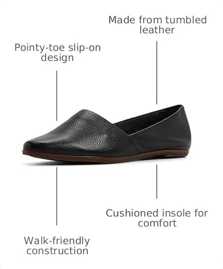ALDO Women's Blanchette Leather Slip-On Flat Loafer