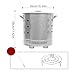 Metal Burn Barrels for Outside, Stainless Steel Garden Incinerator Can with Lid, Garden Bins Air Vent Burning Bin with Handle for Paper, Leaves, Trash, Backyard Debris