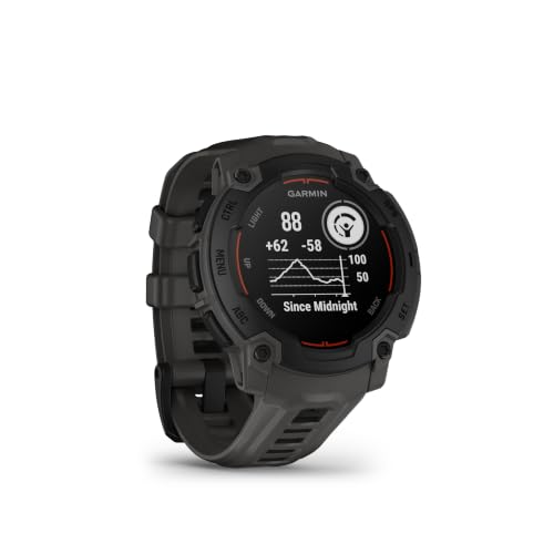 Image of Garmin Instinct E, Rugged GPS Smartwatch, 45mm, Charcoal (Renewed)