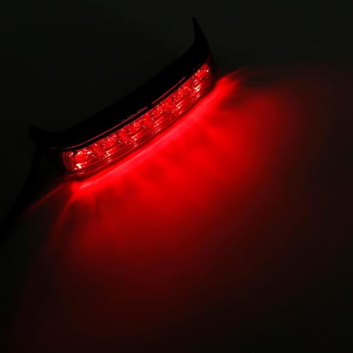 Luz trasera LED para alforjas compatible con Harley Touring Road Glide Limited 2020-2024, Ultra Limited 2014-2024, CVO Limited 2016-2020, Electra Glide 2014-2019, alojamiento negro y lente ahumado miniatura 7