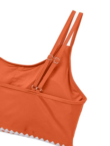 Image of IFFEI Mommy and Me Swimsuits High Waisted Bikini Sets for Women and Girls Two Piece Bathing Suit Swimwear